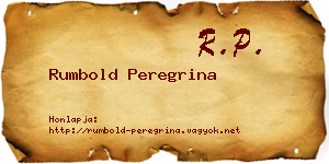 Rumbold Peregrina névjegykártya